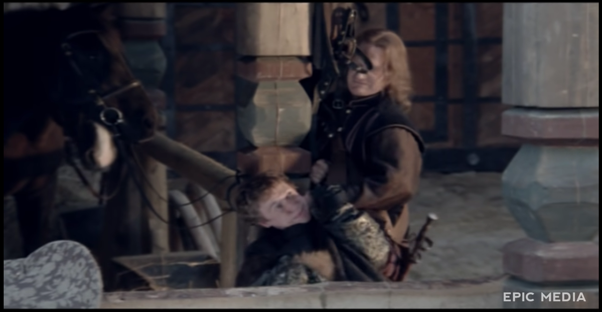 Басманов и Бомелий на конюшне