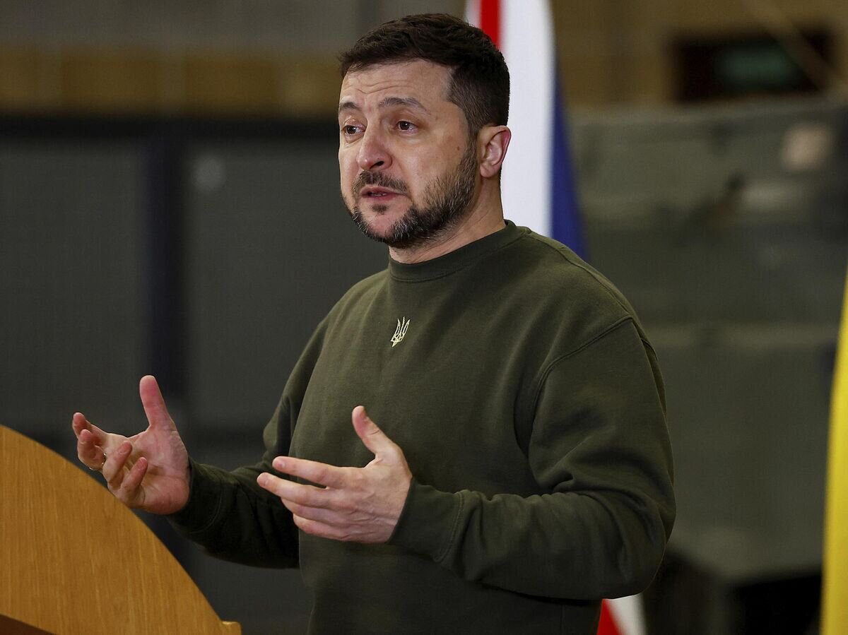    Президент Украины Владимир Зеленский© AP Photo / Peter Nicholls