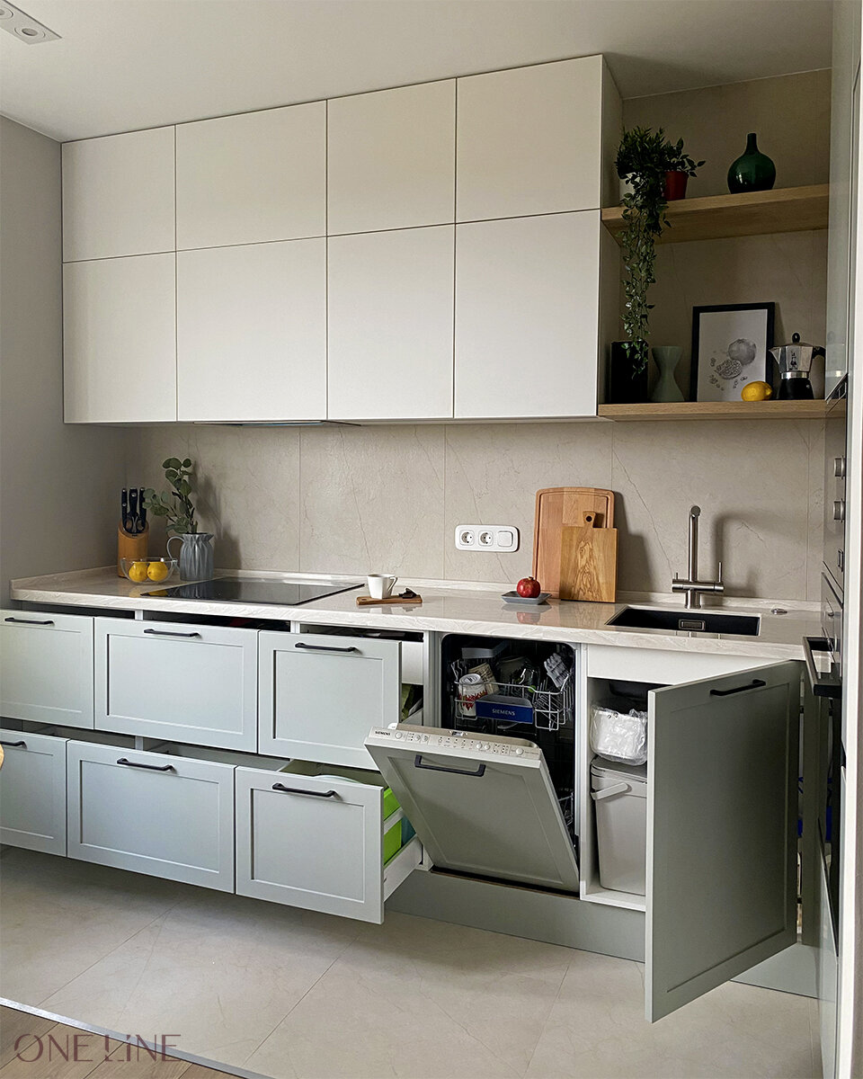 Кухня в проекте студии ONE LINE