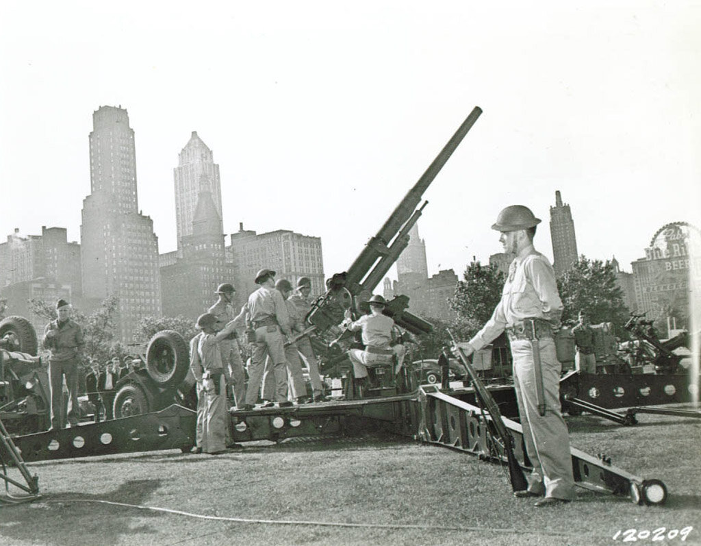 3-inch anti-aircraft gun M3, это зенитное орудие в 1940 году выбрали для установки на истребители танков.