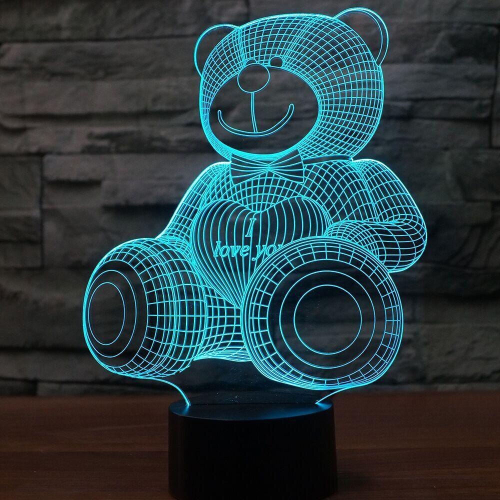 3d-лампа mgitik мишка led046