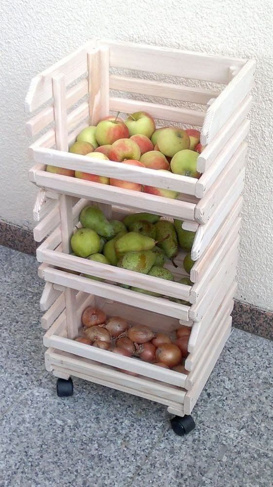 Вертикальное хранение овощей