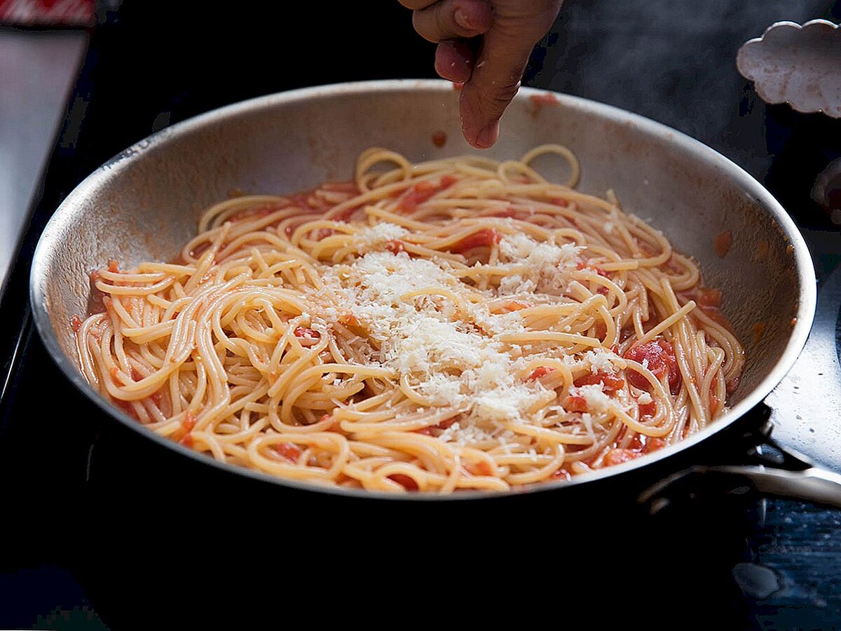 Готовка спагетти