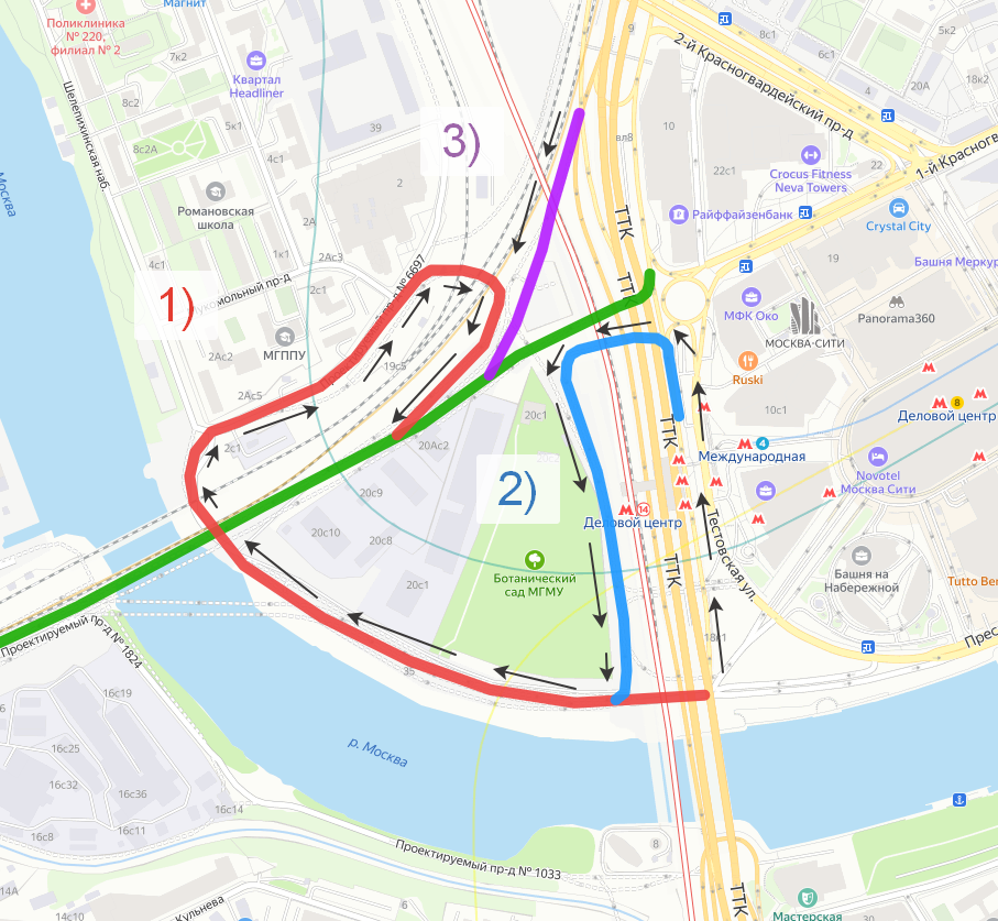 Кутузовский проспект схема