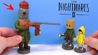 Маленькие Кошмары 2 🔥 Моно и Охотник из игры Little Nightmares 2 | Видео Лепка