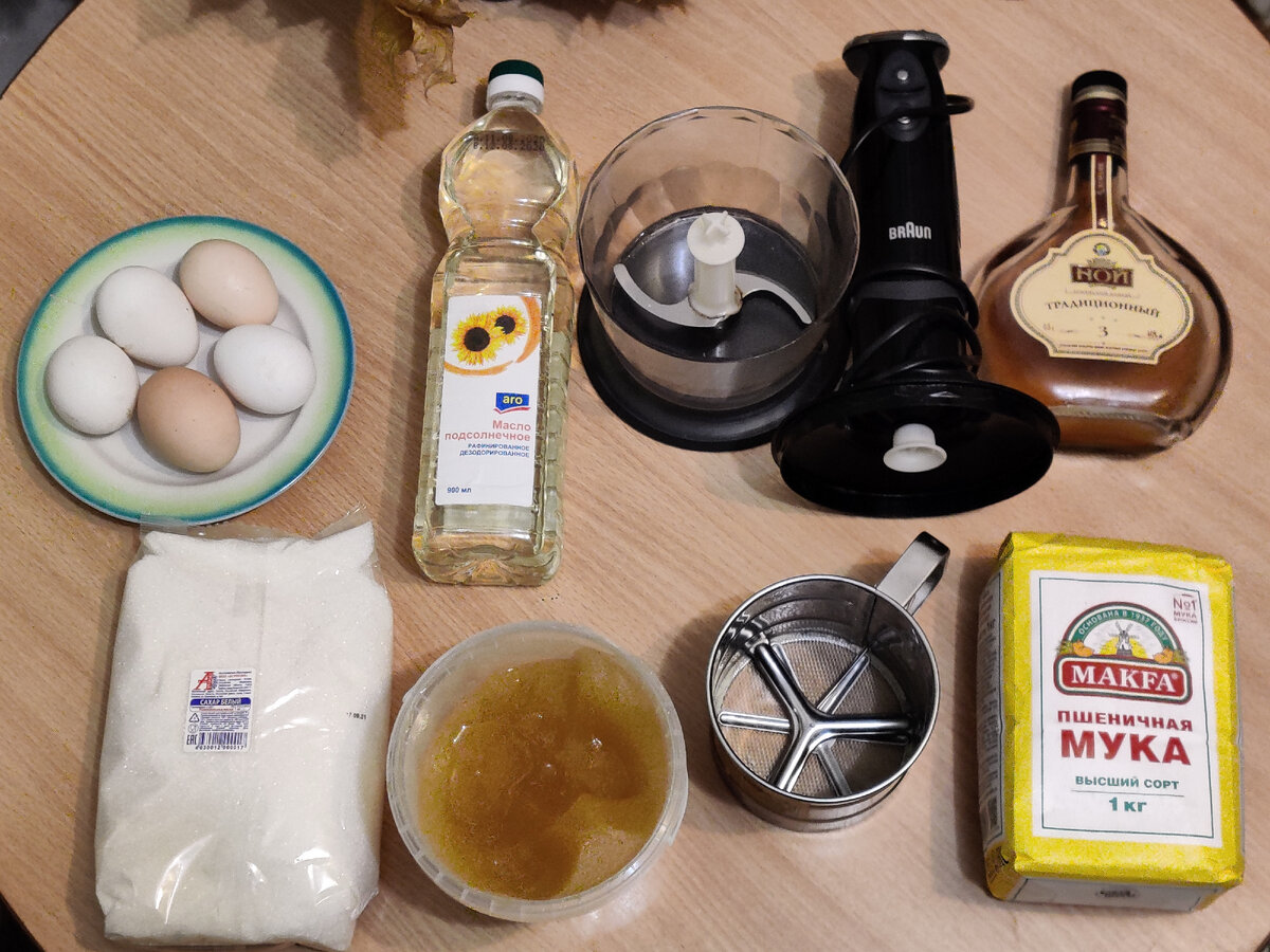 Ингредиенты для приготовления Чак-Чак