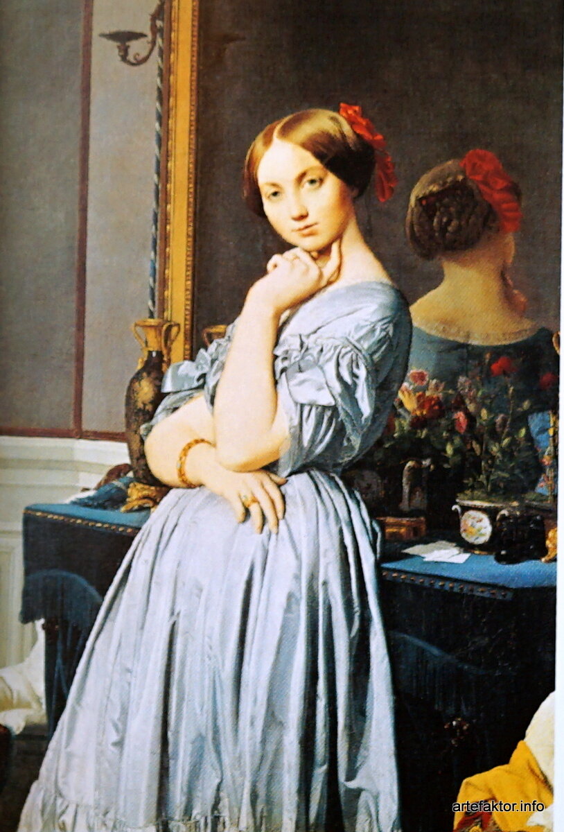 Жан Огюст Доминик Энгр (1780-1867).Портрет Луизы дОссонвиль. 1845. Коллекция Фрик, Нью-Йорк.