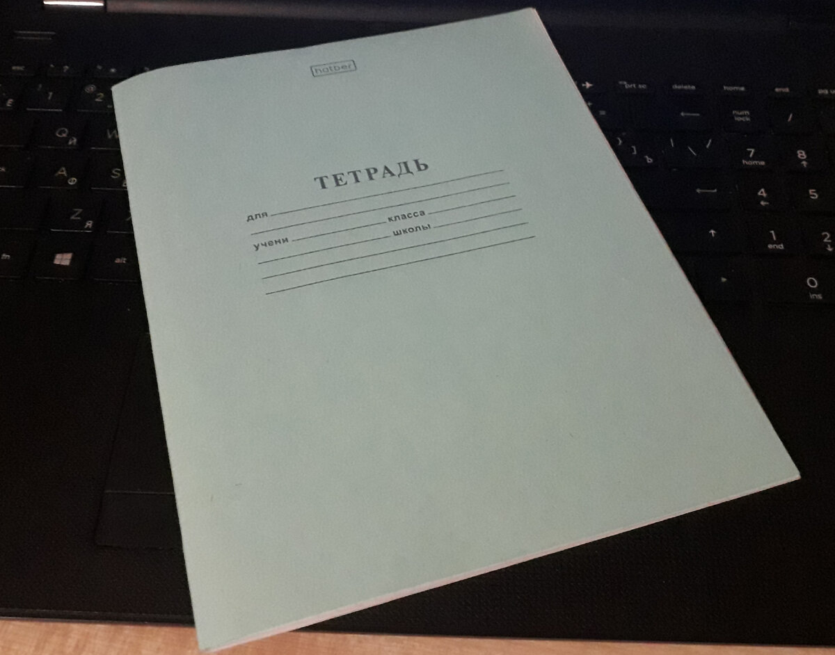 Вначале от учителя досталось тетради, а потом уже ученику. Фото автора.