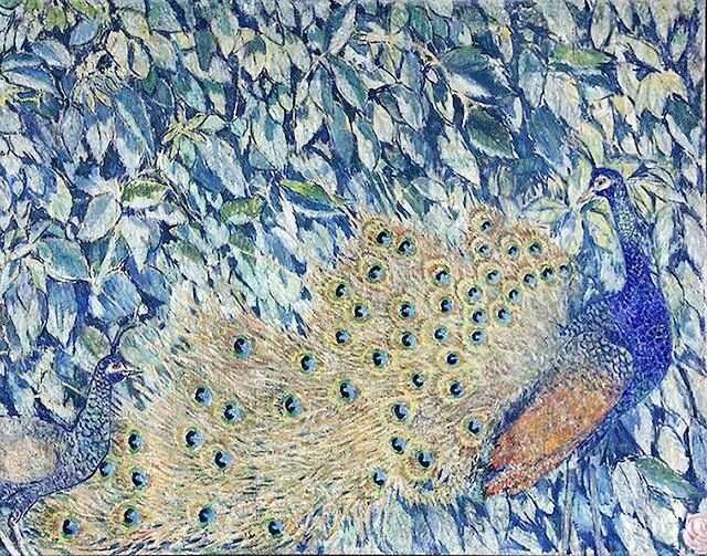 Ларионов Михаил Федорович. Павлин. 1907. Холст, масло