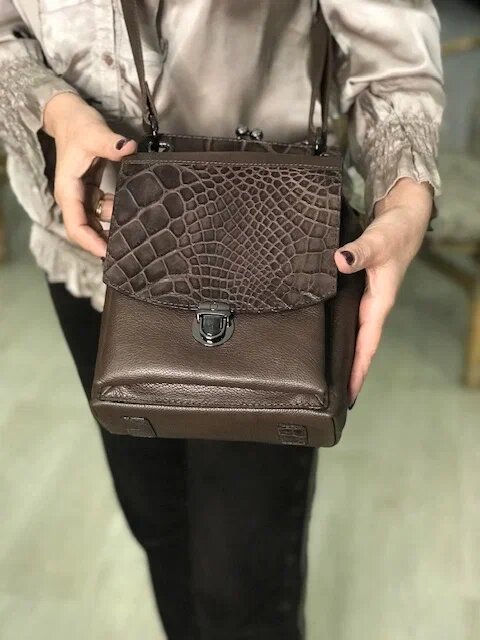 Кожаная сумка "Жанелль -31". Ателье Ирины Берзиной.