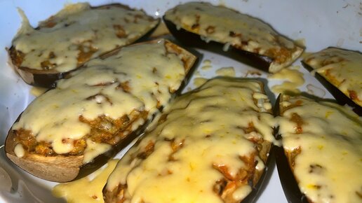 Лодочки из баклажан с фаршем и сыром - пошаговый рецепт с фото на ЯБпоела