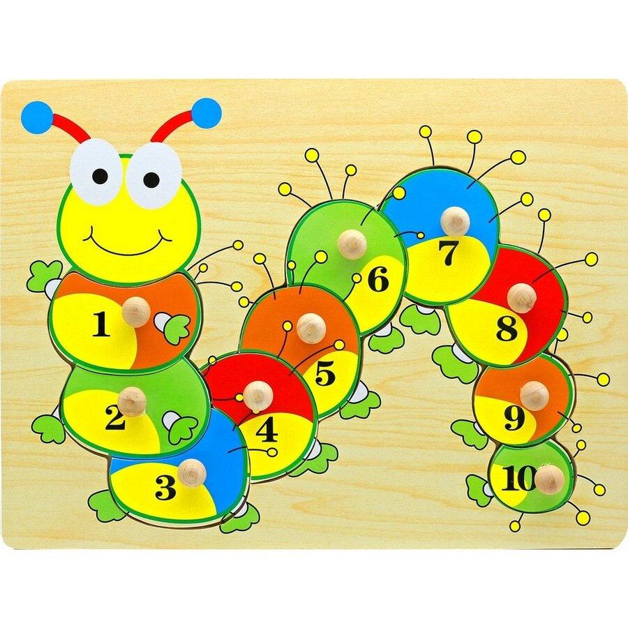 Гусеница с цифрами для оформление стены в детском саду