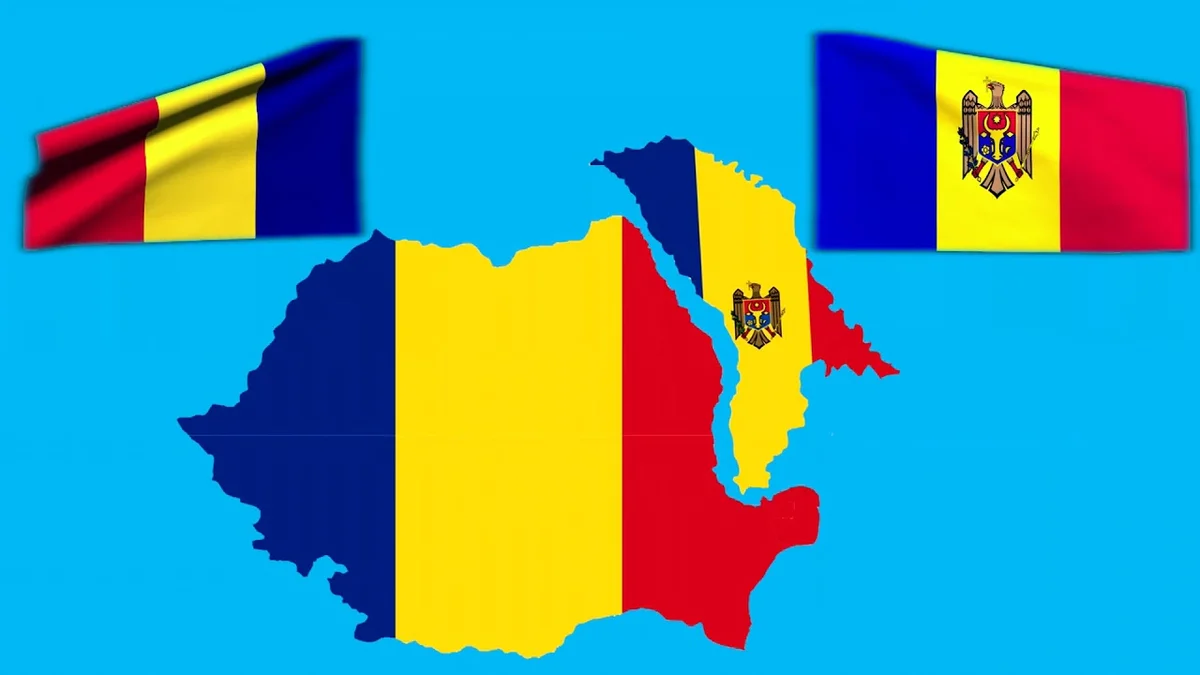 Флаг молдовы и румынии