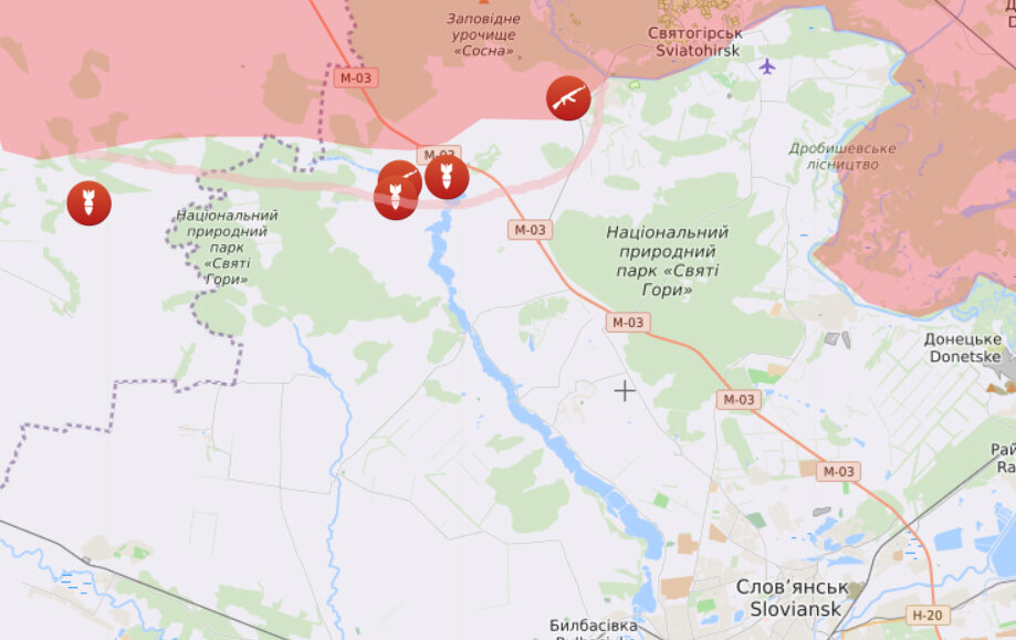 Славянск краматорск последние новости на сегодня карта боевых действий