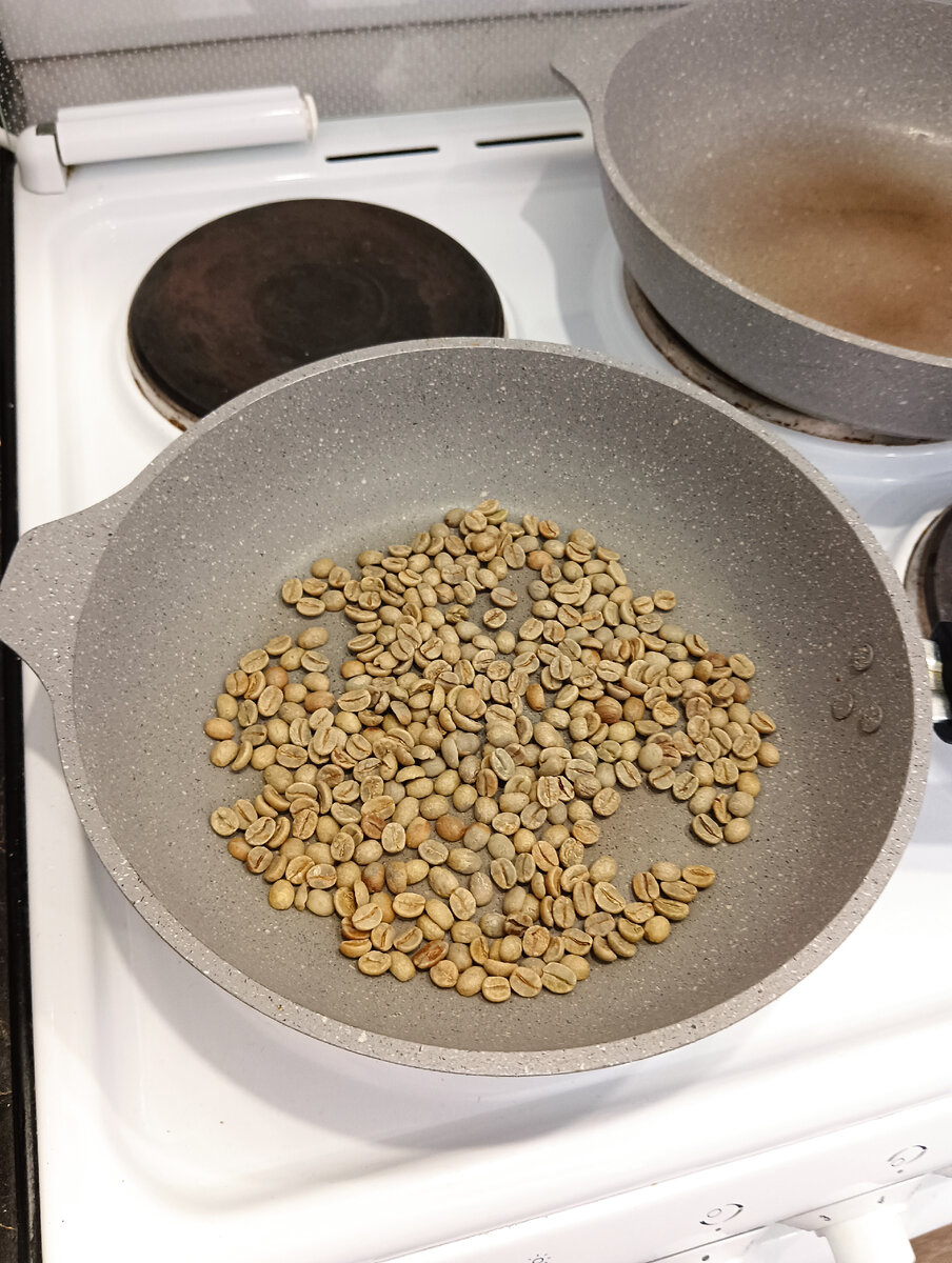 Вот зеленый кофе! Тот самый, из которого получится что-то ароматное и крепкое!