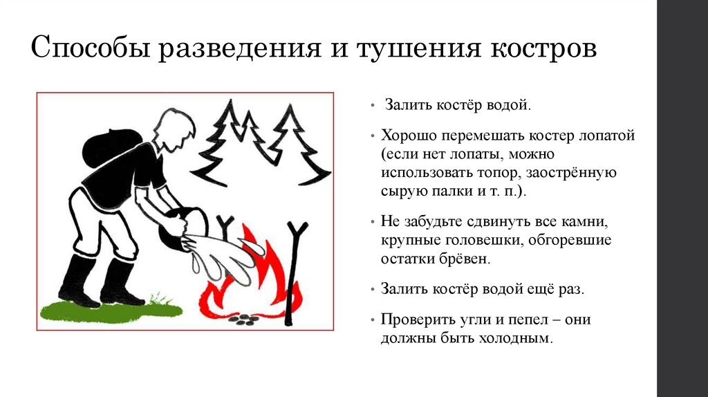 Инструкция по действию детей при пожаре