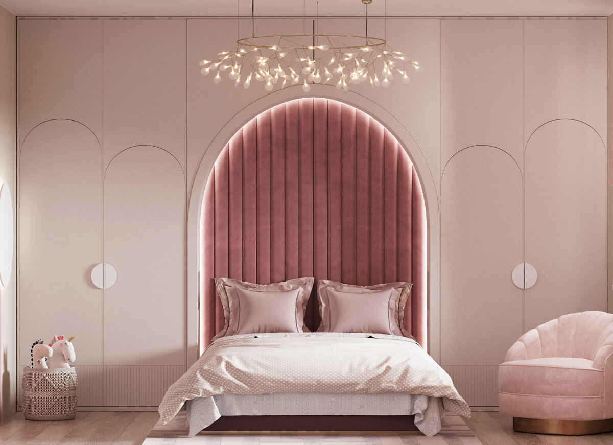 Дизайн детской для девочки. Дизайн АрхиКомфорт