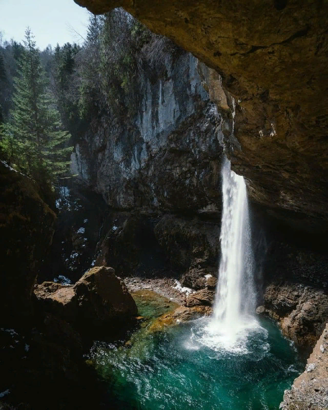 Швейцария водопад Штауббах Валь