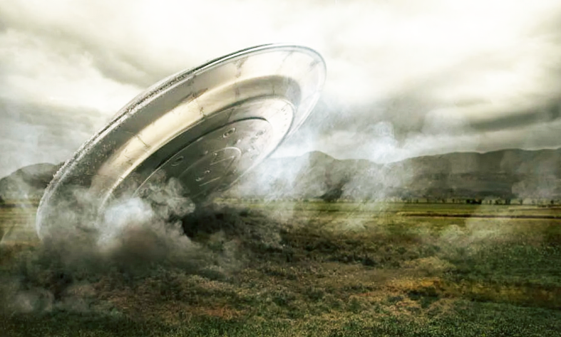 падение НЛО