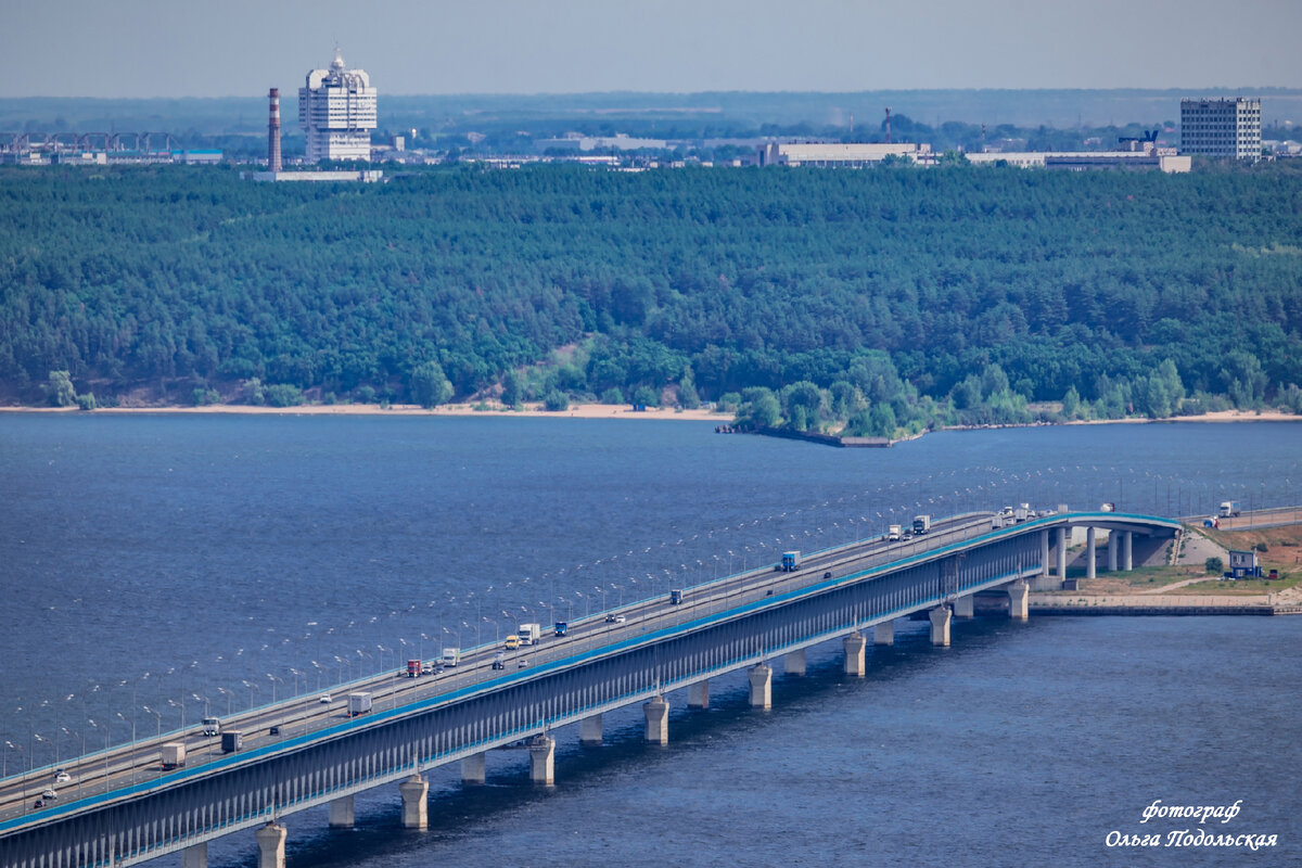 Какой длины мост через волгу