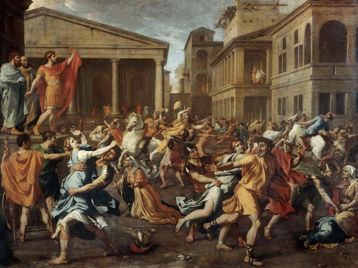 "Похищение Сабинянок". Никола Пуссен. 