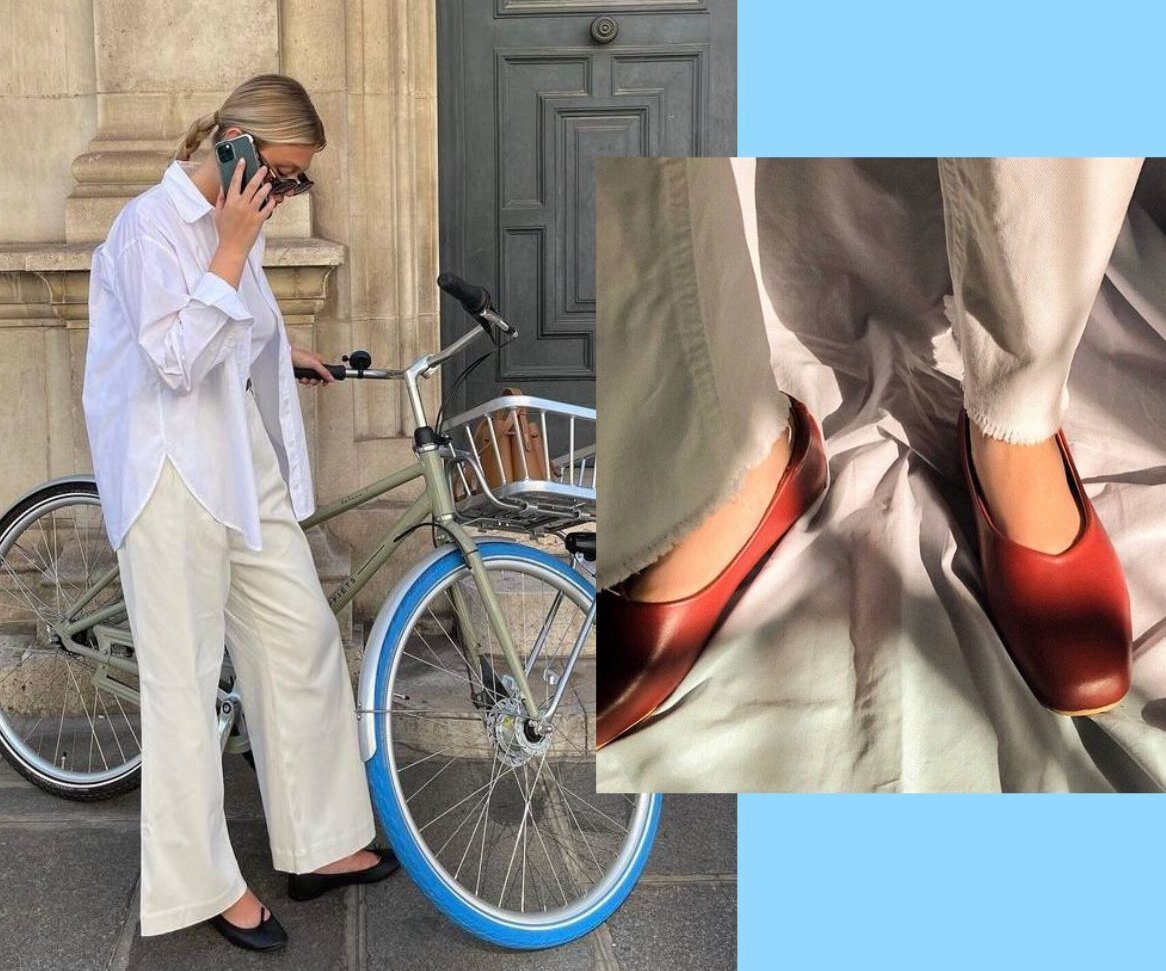     Из моды не выйдут никогда! 7 пар "нестареющих" балеток с тупым мысом