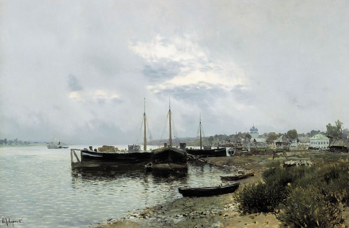 Исаак Левитан. "После дождя. Плёс", 1889