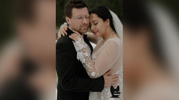 Свадьба певицы Манижи и режиссёра Ладо Кватании. Фото © Telegram-канал / Кровавая барыня