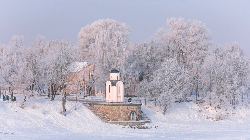 Зимний Рыбинск. 