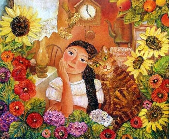 "Вечерний чай", художник Ольга Величко