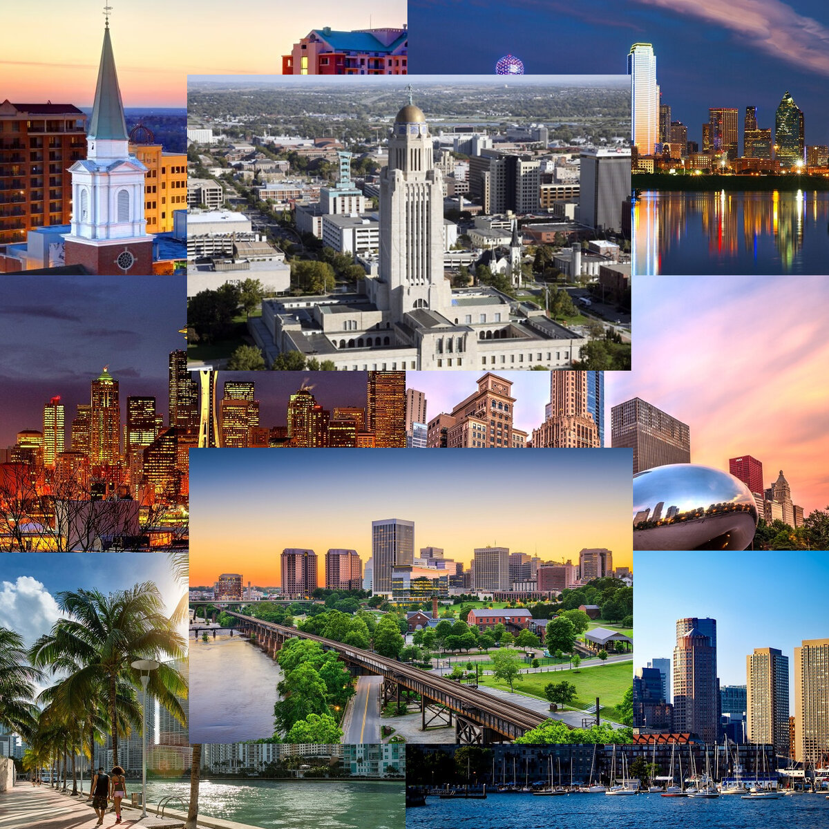 США считает себя хозяином Мира. Но это совсем не так, хотя себя они нам показывают лишь со стороны обертки. А вы угадаете города США по фото, по той самой обертке, которую они всем показывают?