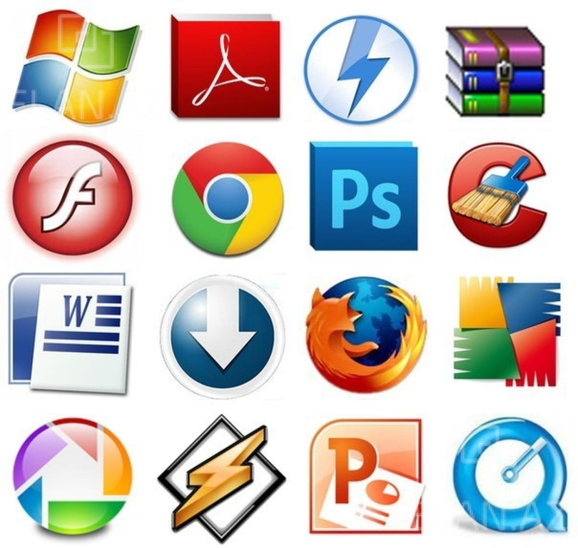 Png какая программа. Логотипы компьютерных программ. Значок программы. Прикладное по значки. Логотипы прикладных программ.