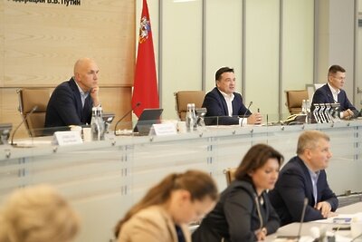    Совещание губернатора Московской области Андрея Воробьева с руководящим составом правительства Московской области и главами городских округов ©Дмитрий Белицкий Пресс-служба Губернатора и Правительства Московской области