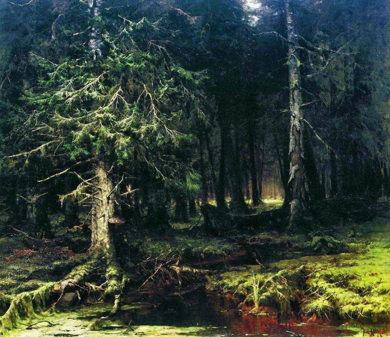 "Девственный лес" (1880) ГТГ.