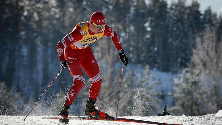    Александр Большунов.