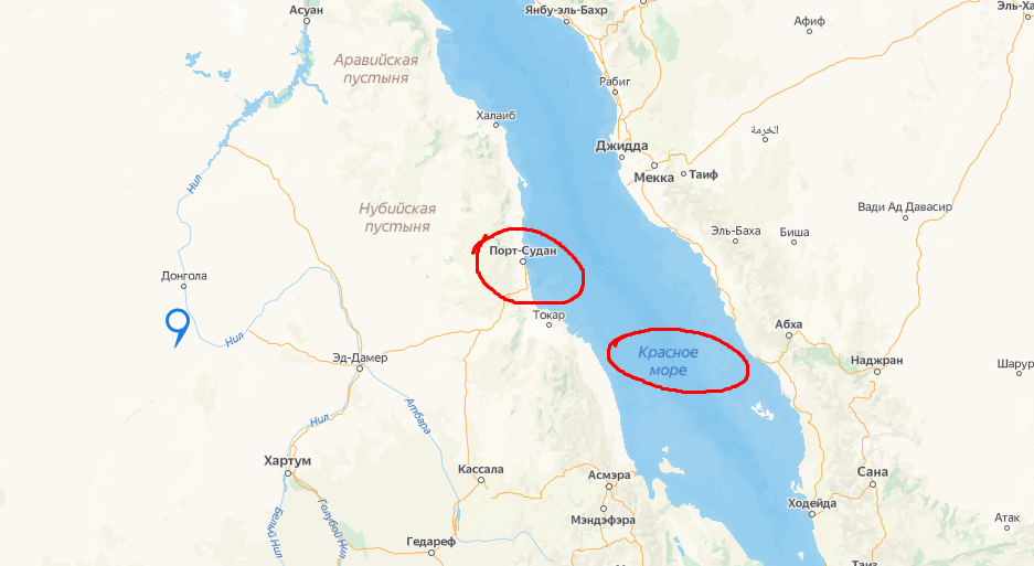 Скриншот из яндекс карт