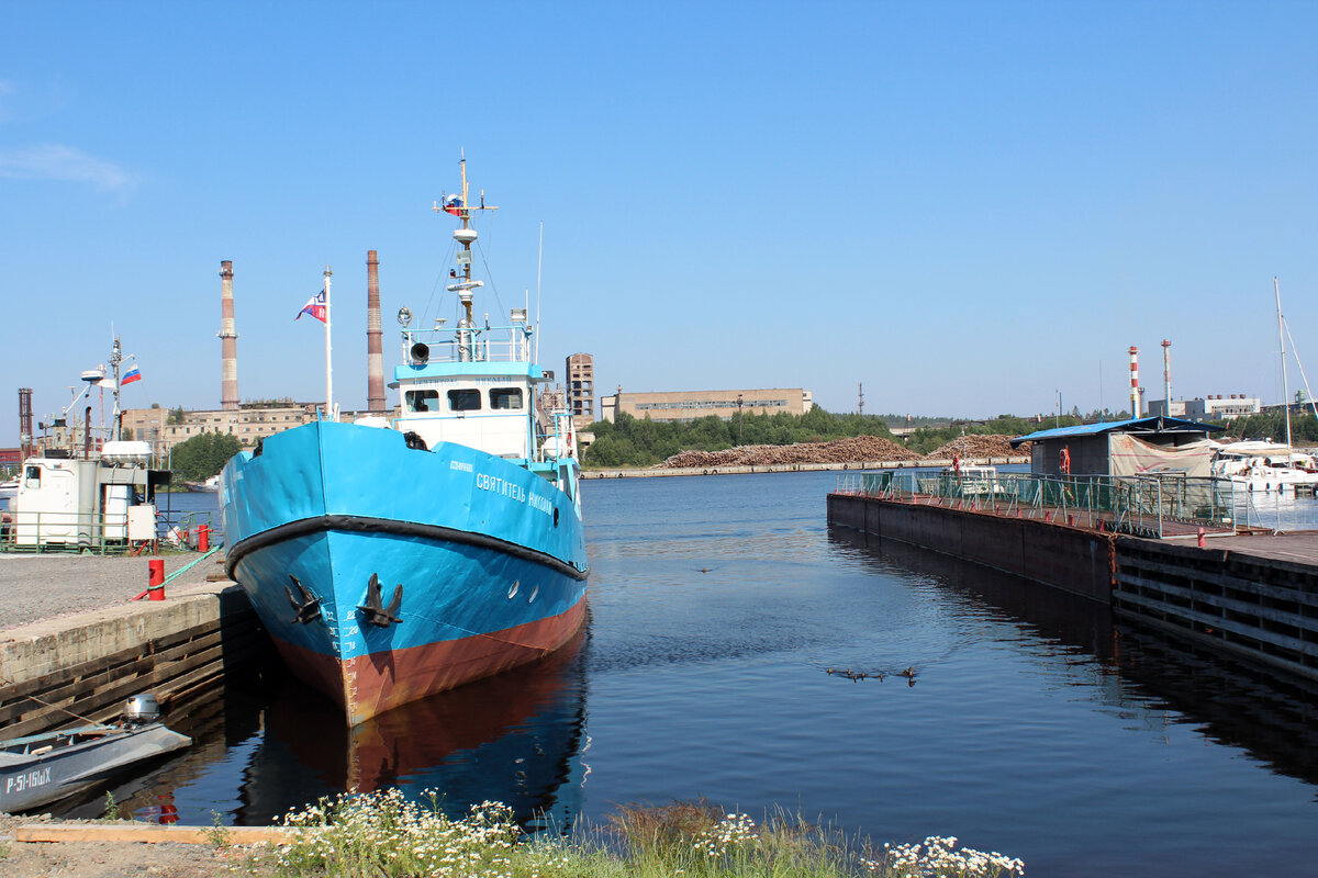 Приозерск. Причал. Река Вуокса 