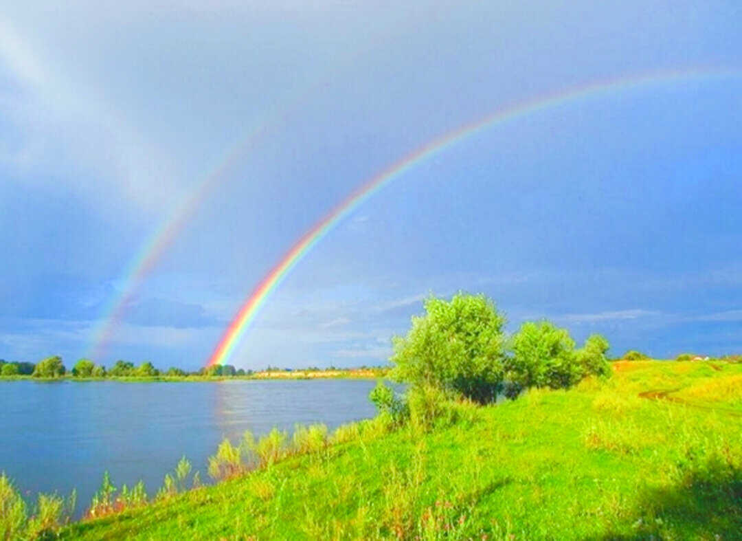 Пейзаж с радугой