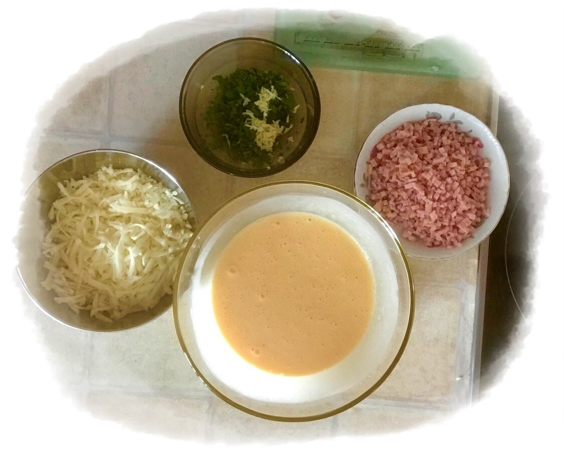 Яичный рулет - ингредиенты