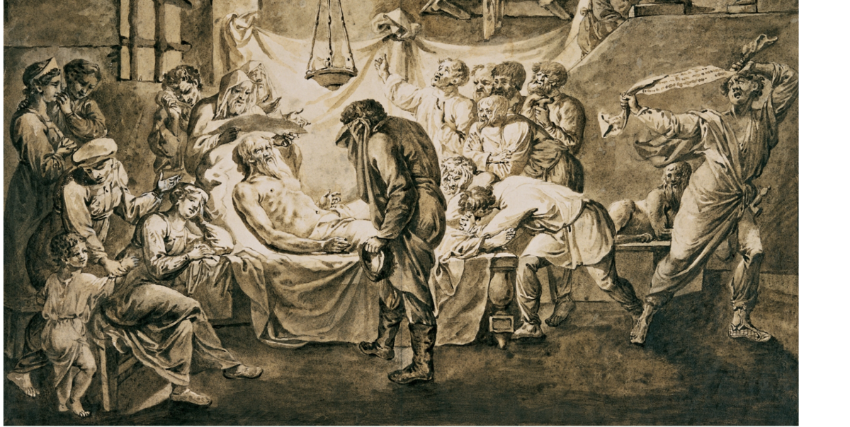 Смерть Гостомысла. Эскиз Репнина-Фомина Ф. Ф. Фото с сайта Виртуальный Русский Музей https://rusmuseumvrm.ru/data/collections/drawings/r-1935/index.php