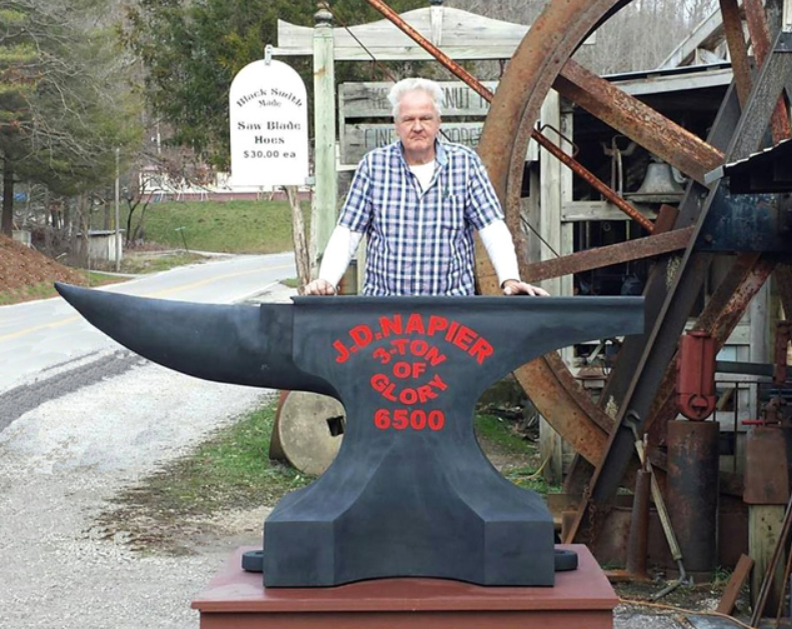 3-тонная   наковальня из твердой стали от JD Napier and Associates