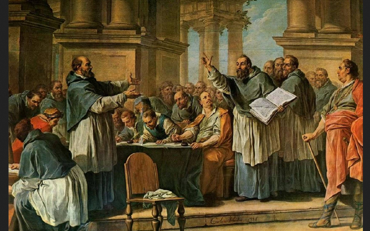 Шарль Андре Ван Лоо. "Святой Августин спорит с донатистами"