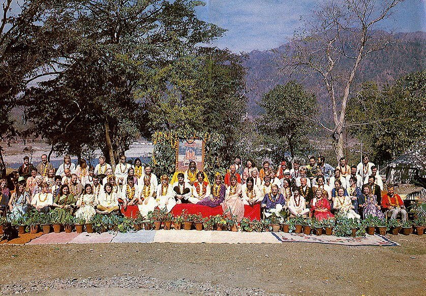 Битлз. Ришикеш, Индия. 1968 © Paul Saltzman