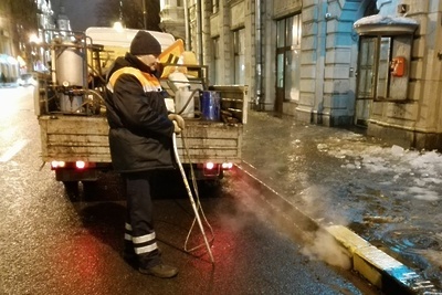    Специалисты «Водоканала» готовят систему водоотведения в Петербурге к оттепели ©Сайт Администрация Санкт‑Петербурга