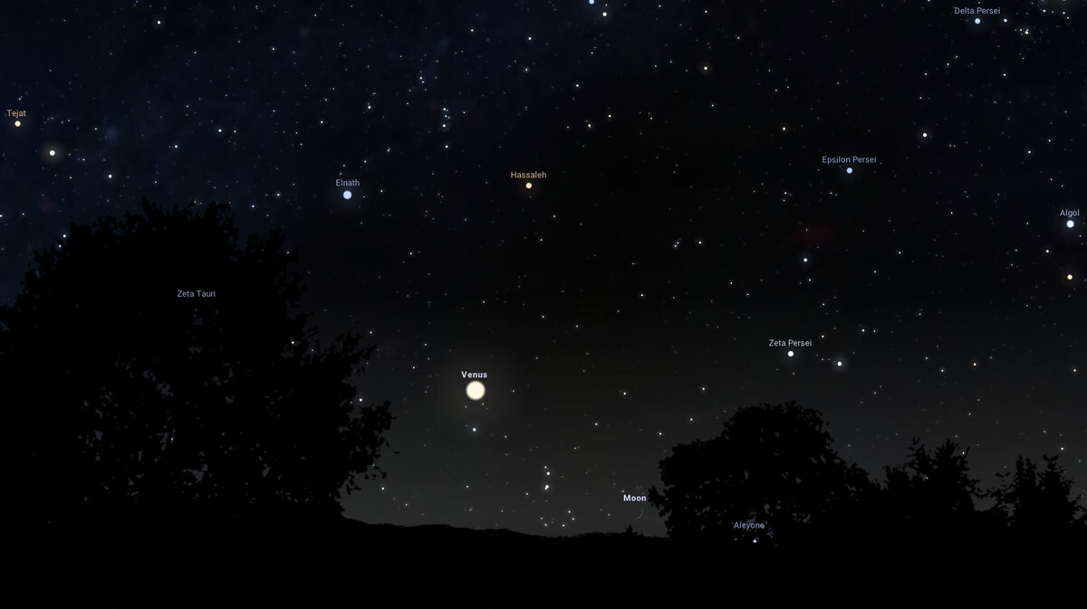 Картинка из программы Stellarium.web