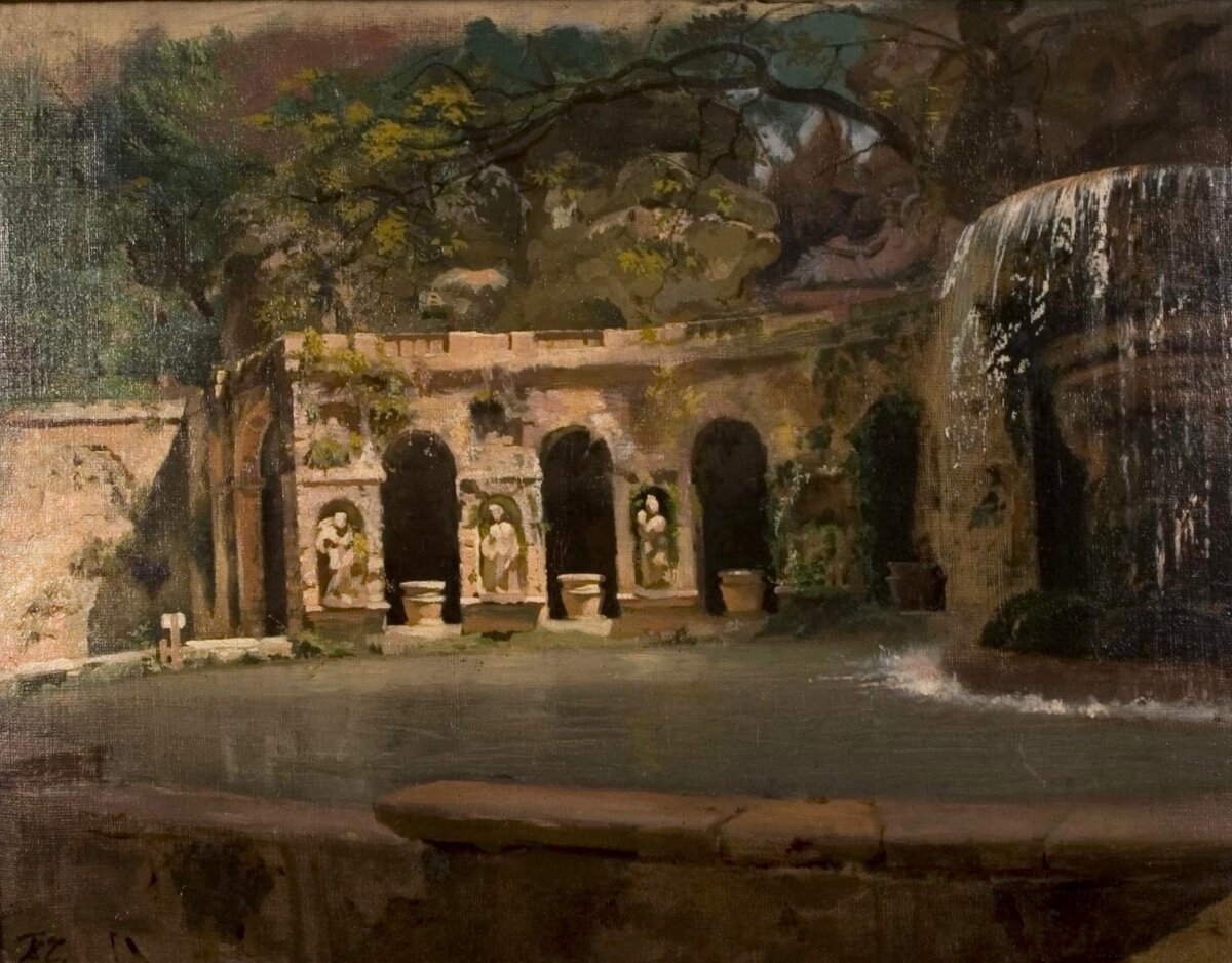 Павел Петрович Чистяков (1832–1919) 
Фонтан на вилле д`Эсте
1863–1869
Холст, масло
НИМ РАХ
