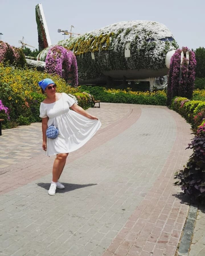 Цветочная композиция Emirates, Miracle Garden, Dubai