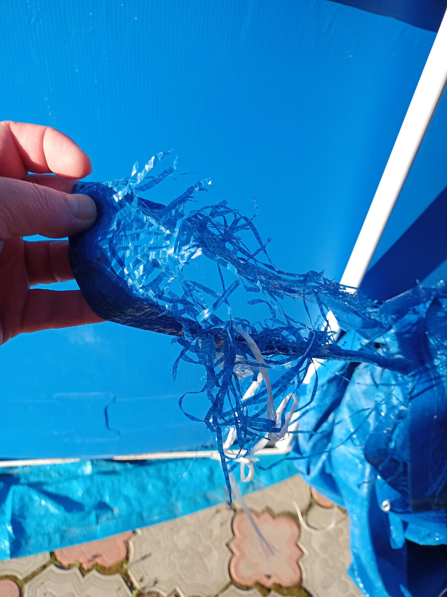 тент разваливается