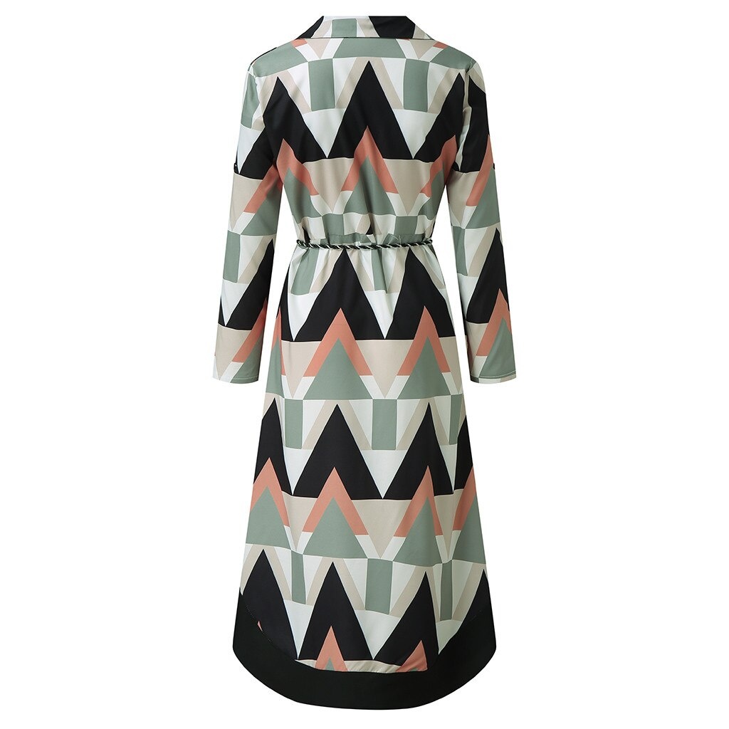 Платье с геометрическим принтом