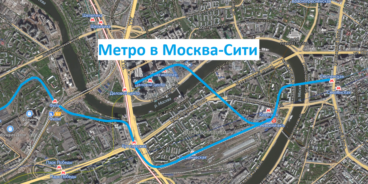 Филевская линия метро схема на карте москвы